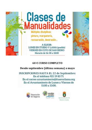 Imagen CLASES MANUALIDADES 2023